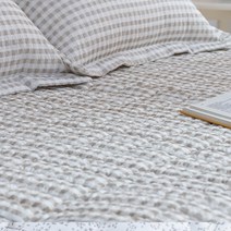 허니베딩 시원한 여름 침대패드 시어서커 패드 9종, 04.모던체크-베이지