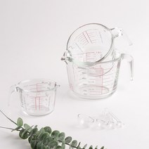 손잡이 내열유리계량컵 눈금 핸들, 01- 250ml