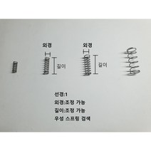압축 스프링 (선경1), sus304, 선경1외경20길이40, 1개