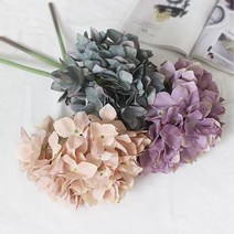 나비같은 꽃잎 풍성한 수국 조화 카페 실내 조경 병원 아파트베란다꾸미기 원룸 현관 정원, 상세페이지 참조