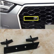 S3 S4 S5 S6 S7 S8 RS3 RS4 RS5 RS6 RS7 RS8 RSQ3 RSQ5 RSQ7 TTRS 그릴 엠블렘 자동차 스타일링 로고 스티커 아우디 벌집 배지|Emb, Glossy Black, 1개