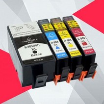 [해외] HP 903 907 903XL 907XL 용 HP903XL 용 HP907XL OfficeJet 6950 6960 6961 6963 6964 6965 6970 6975, 1BK 1C 1Y 1M