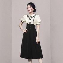 셔츠 A라인 여름 롱 원피스 정장 오피스룩 시크라인 하객룩 결혼식 돌잔치 예쁜 감성 러블리
