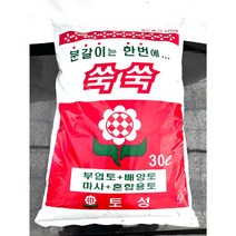 [골든플랜트] 분갈이용 쑥쑥이 상토30L 대용량 흙 분갈이 부엽토 배양토 마사 혼합용토, 1개