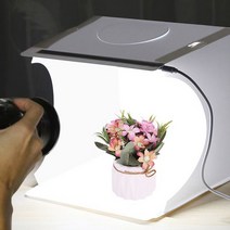 듀얼 led 조명 포토박스 사진 제품 촬영 미니 스튜디오 배경지 박스, 포토박스B 40cm
