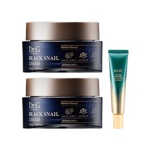 닥터지 블랙 스네일 크림 50ml x2 + AHC 아이크림 시즌9 12ml, 단품