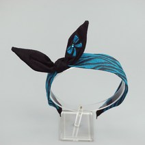 리본 자수 스웨이드 반다나 머리띠 데일리 공주머리띠 가을느낌