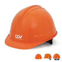 Cov-투구형 자동안전모 (1set-5매/13가지색상), 밤색 FREE SIZE 1set-5매