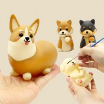 멍냥이 컬러링 키트 DIY 컬러링토이 색칠놀이 미술놀이 집콕놀이 입체컬러링 색칠 취미키트 8종 유기견기부DV+5240EA, 뚱냥이