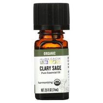 아우라카시아 순수 에센셜 오일 유기농 클라리 세이지 7.4ml(0.25fl oz)