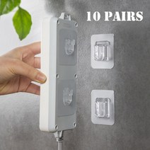 행거 까사미아헹거 양면 접착 벽 후크 걸이 주방 욕실 사진 프레임 거울 후크에 대한 컵, 10쌍