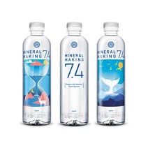 [미네랄메이킹] 천연 알칼리수 미네랄 메이킹 7.4 500ml, 고래, 2박스 - 40병