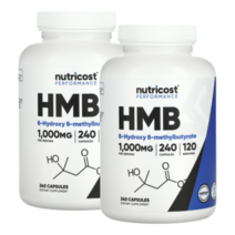 뉴트리코스트 HMB 1000mg 240캡슐 1통 운동보조제, 240정, 2개