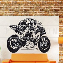 집 벽 스티커 새로운 모토 발렌티노 로시 벽 예술 스티, 상세페이지 참조