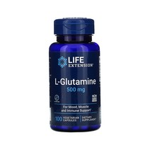 Life Extension 라이프익스텐션 엘글루타민 L-Glutamine 500 mg 100 베지캡슐