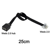 레고 호환테크닉 자동차 호환 테크닉 Wedo 45300 허브 및 WeDo 2.0 소프트웨어한 전기 PF 부품 장난감 세트 중형 모터 21980 45303 Leduo, [09] 25cm  Line B