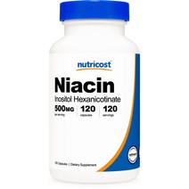 니아신 이노시톨 헥사니코티네이트 플러시 프리 500mg 120캡슐 1병, 단품, 단품