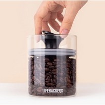 라이프해커스 커피 원두보관 진공 밀폐용기, 가정용/소(200g)