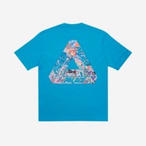 팔라스 트라이스티커 팩 티셔츠 페트롤 블루 - 21FW Palace Tri-Sticker Pack T-Shirt Pl Blue - 21FW
