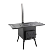 펠릿연소기 접이식 조립형 굴뚝장착 강제배기형 연통, 스틸 580x460x1030mm 화목난로