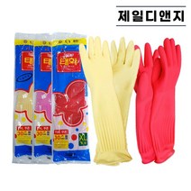 태화 고무장갑 특대 XL 1켤레 3색 식품용 주방 천연 생고무장갑, 레드, 특대(XL) 이상