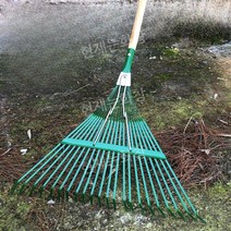까꾸리 깔꾸리 밭갈이 삼지창 잔디갈퀴 고구마캐기 쟁쇠, 24톱니 갈퀴  + 스틸 손잡이