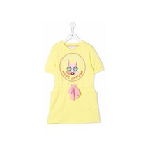 바이스트 22SS 마크제이콥스 키즈 마스코트 로고 원피스 옐로우 W12404 549