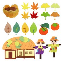 U 가을 환경구성 펠트 게시판 환경미화 단풍 낙엽