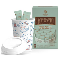맥널티커피 아메리카노 블랙 민트초코향 20p + 리유저블컵 세트, 20개, 10세트