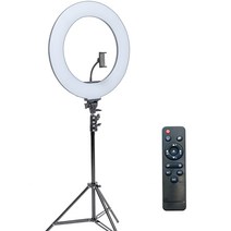 알파믹 촬영용 대형 LED 링라이트 유튜브 스트리밍 지속광 원형 조명, 조명 & 기본 스탠드 세트, 1개