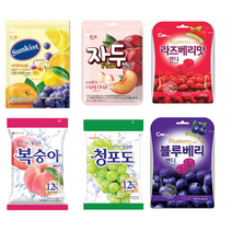 [진쓰몰캔디세트] 썬키스트+자두캔디+복숭아캔디+청포도캔디+블루베리캔디+라즈베리캔디, 1개