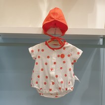 압소바 해피랜드 @ 여름맞이! 시원하고 귀여운 공용 * 바디슈트 세트 * 모자가 있어 활용도 만점~!