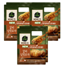 [신제품] CJ 비비고 갈비납작교자 315G 6봉지, 6개