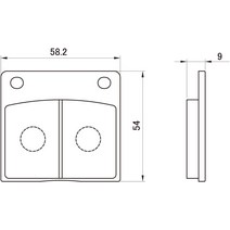 데이토나(Daytona) 오토바이용 브레이크 패드 메탈 GSX1100S 카타나(82-00) KZ1300(79-82) Z750Four [A4/5, 한개옵션0