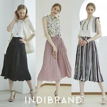 인디브랜드 시어서커 썸머 플리츠 팬츠(블랙)