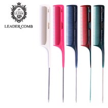 Leader comb 리더콤140 커트빗 꼬리빗 전문가용, 에메랄드