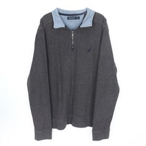 노티카 NAUTICA 남성 차콜 캐주얼 하프 집업 남자 상의 아우터 시티보이 JPN 맨투맨 (L)