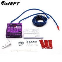 자동차 전압안정기 DEFT DC 12V 범용 자동차 연료 보호기 접지 와이어가있는 볼트 안정기 LED 디스플레이, 한개옵션0