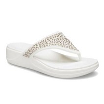 crocs 크록스 샌들 우먼 몬트레이 디아망떼 웨지 플립 206343-174