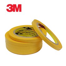 3M 내열마스킹테이프 244 50mm 100mm 150mm 200mm X 50M 자동차도장 3D프린터용 종이테이프, 50mmX50M
