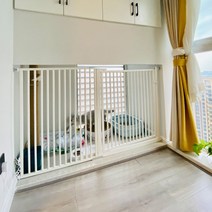 반려견 동물 안전문 보호문 방묘문 만들기 원목 3단