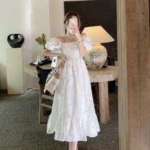 아일렛원피스 쿨 하객 지지미 펀치롱 홀터넥 원피스