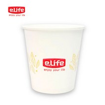 롯데이라이프 정품 두꺼운 무형광 천연펄프 종이컵 185ml 일회용컵, 2000개입