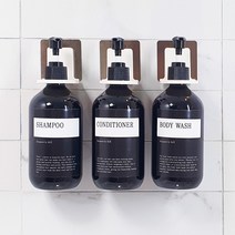 꾀조은 매직 공중부양홀더 샴푸 손소독제 걸이 만능 통 리필 용기 거치대, 브론즈, 1개