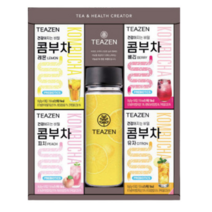 티젠 콤부차 보틀 선물세트, 17세트, 레몬10p+베리10p+유자10p+피치0p+보틀500ml
