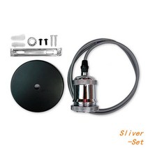 전구소켓 백열 볼 발열 전구 소켓 개/몫 빈티지 레트로 에디슨 램프 E27 AC 85-265V 펜던트 조명 나사 기본 산업 홀더 피팅, [11] Pearl Black set, [01] E27