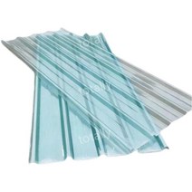슬레이트지붕 FRP 플라스틱 PVC PC판 폴리카보네이트 스레트 지붕 레인, 길이 2.5m  두께 1mm  너비 93cm