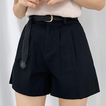 [허리밴딩] 트로프 코튼 핀턱 숏팬츠