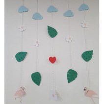 헬로킨더 환경구성 플라밍고 여름모빌 DIY 반제품 (어린이집 유치원 가정)