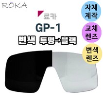 자체제작 료카 GP-1 고글 렌즈 교체 변색 투명 블랙 낚시 라이딩 골프 싸이클 스포츠, 렌즈만 발송됩니다. (테는 미포함), 편광+변색렌즈(옐로우→브라운), 주문 후 교환 환/불 취소가 불가능합니다.